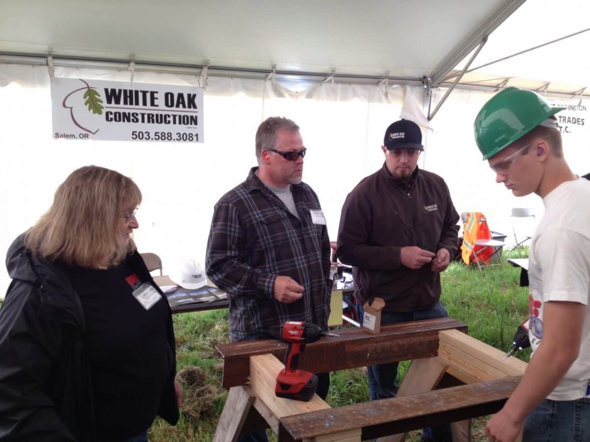 White Oak Construction Helps at Construction Career Day